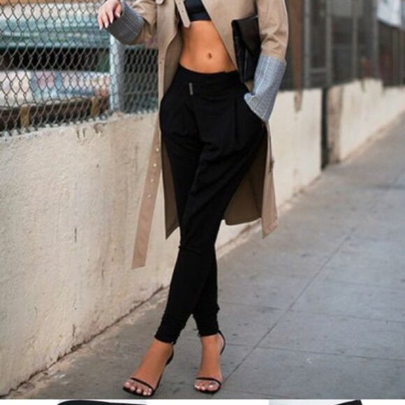 Helmut Lang Villous Origami Rayon-Blend Pants in Black Size S New With Tags - Picture 1 of 11